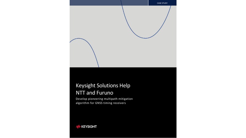 Keysight Solutions Help NTT and Furuno